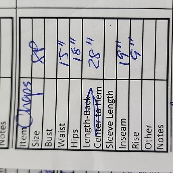 CHAPS white/light blue tie-dye cropped denim pants-8P - Picture 5 of 5